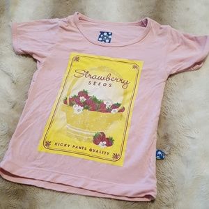 Kicky Kickee lotus strawberry seeds tee 12-18